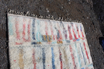 Beni Ourain Moroccan Rug – Handmade Berber Wool Rug 10.8 x 7.3 ft | Vintage Abstract Design